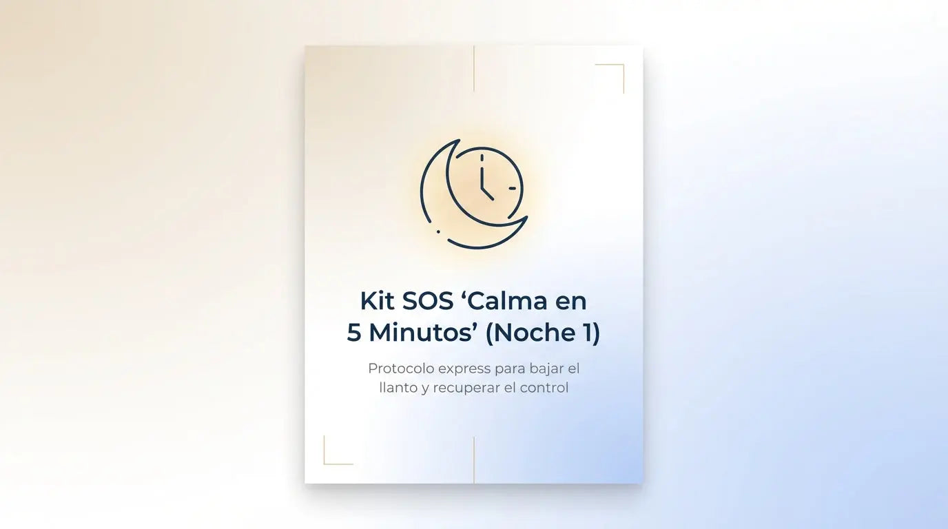 Bono 1: Kit SOS Calma en 5 Minutos Noche 1 - protocolo express para bebés - Guía de Sueño Express Tu Mundo Equilibrado
