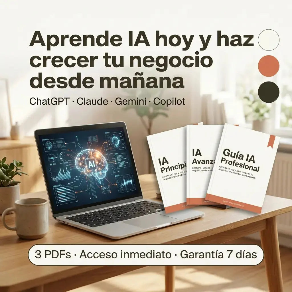 Curso completo de inteligencia artificial en PDF con ChatGPT Claude Gemini Copilot prompts avanzados y automatización con IA
